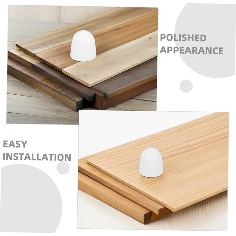 Veemoon 8 Pack White Toilet Bolt Caps Durable Plastic Screw Cover Protectors For Easy Installation - Image 3